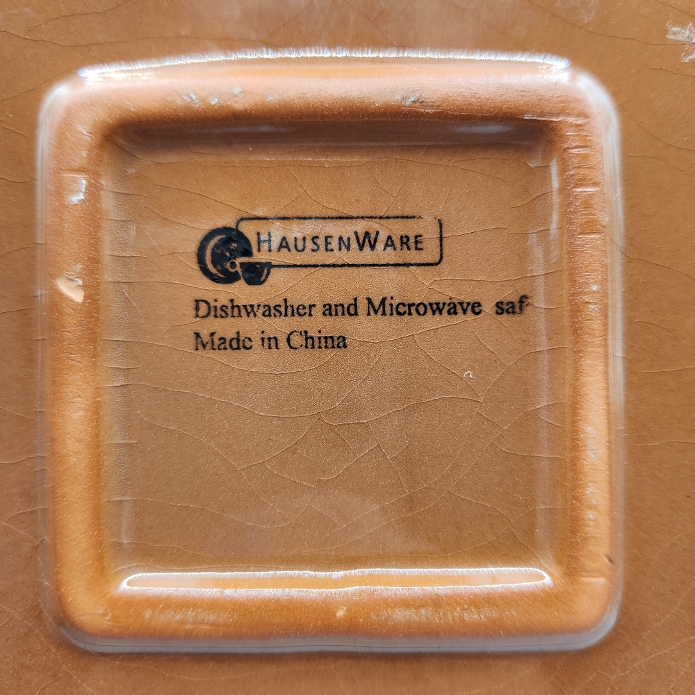 Hausen Ware Painted Celestial Sun Moon Stars Glazed Ceramic Trivet/Wall  Decor - Picture 3 of 8